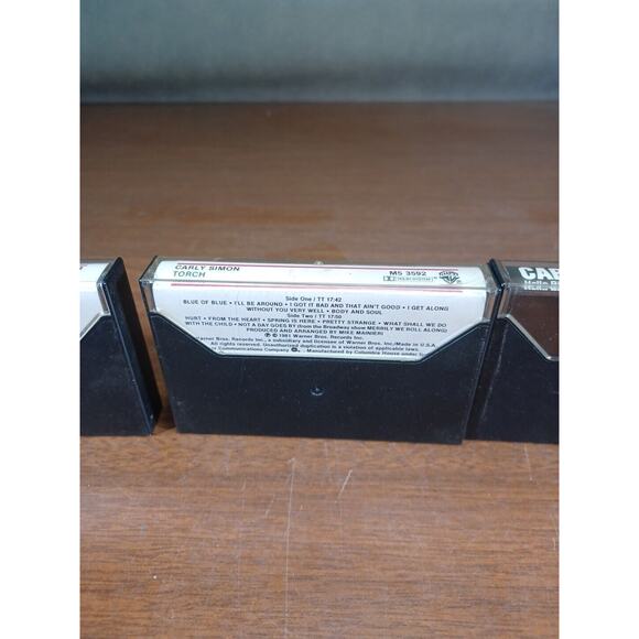 Carly Simon Spoiled Girl Cassette Tape Lot Of 5 CBS Excellent Condition - Picture 8 of 9